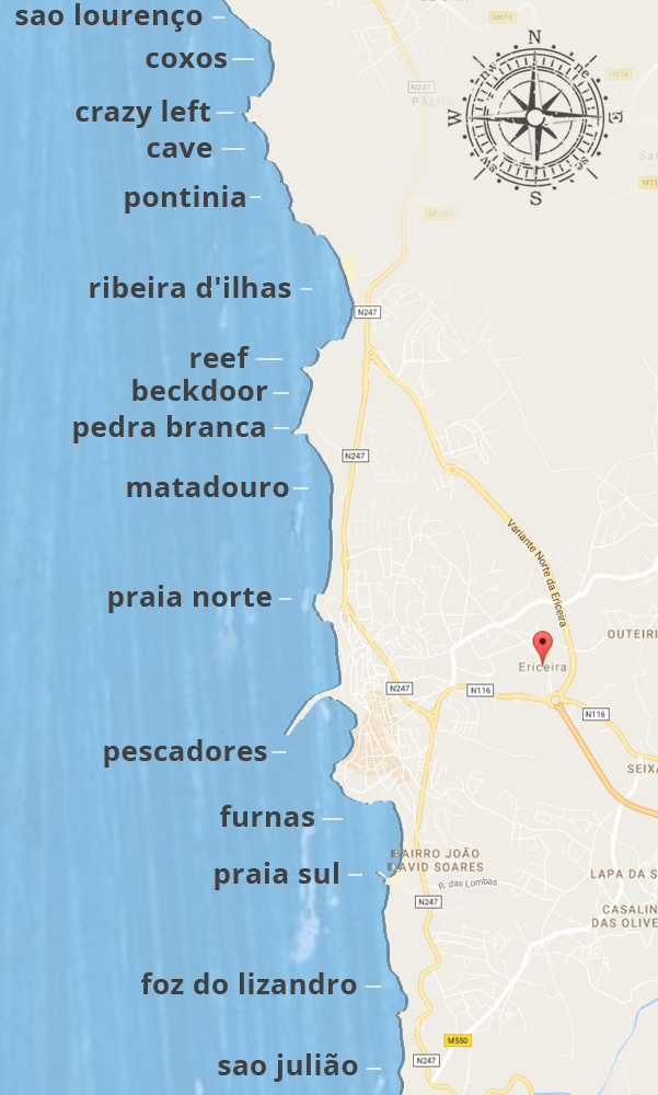 חופי גלישה בפורטוגל